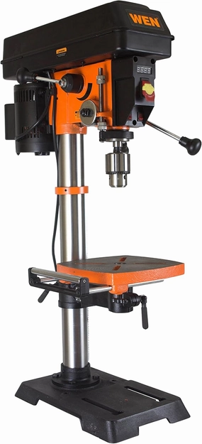 WEN 12-Inch Benchtop Drill Press, Variable Speed, Cast Iron with Laser and Work Light (4214T)