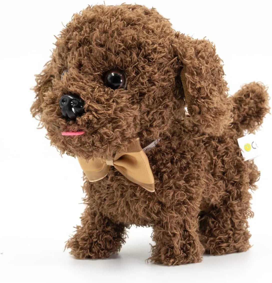 WEofferwhatYOUwant Labradoodle Robot Dog - Interactive Plush Puppy - Cuddly Goldendoodle That Walks and Barks - Makes Authentic Sounds - Interactive Baby Toddler Toy - Ages 18  Months