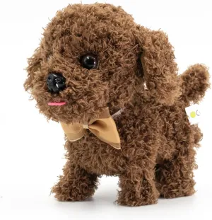 WEofferwhatYOUwant Labradoodle Robot Dog - Interactive Plush Puppy - Cuddly Goldendoodle That Walks and Barks - Makes Authentic Sounds - Interactive Baby Toddler Toy - Ages 18  Months