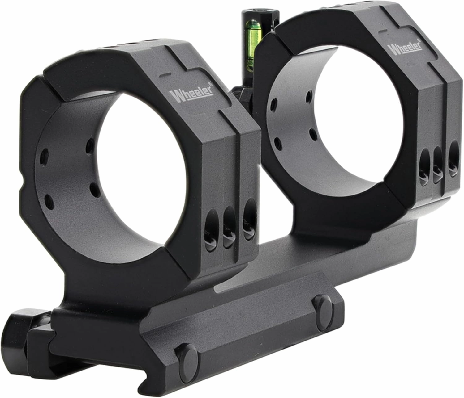 Wheeler 1 Piece Pic Rail Cantilever Scope Mounts with Integrated Anti-Cant Indicator for Leveling, Shooting and Gunsmithing