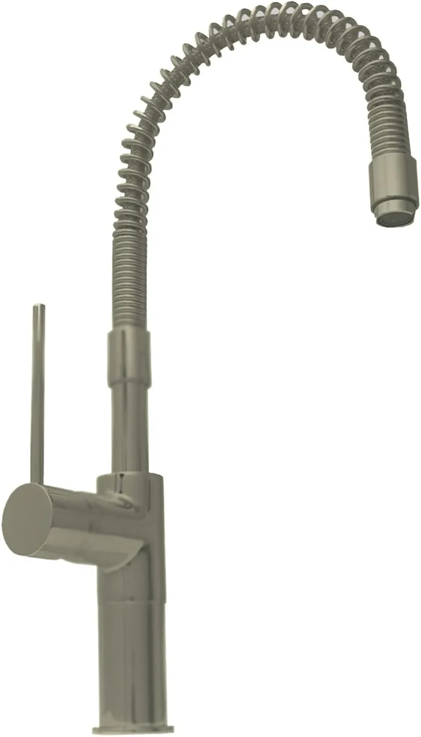 Whitehaus Collection WHLX78558-BN Metrohaus Commercial Faucet, Brushed Nickel-PVD