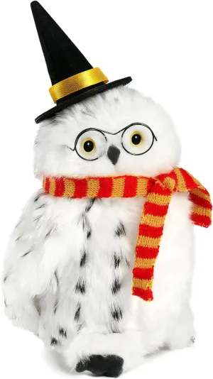 Wizard Owl Plush Toy with Glasses, Scarf, and Hat – Cute Magical Owl Stuffed Animal for Kids, for Fans of Fantasy and Magic