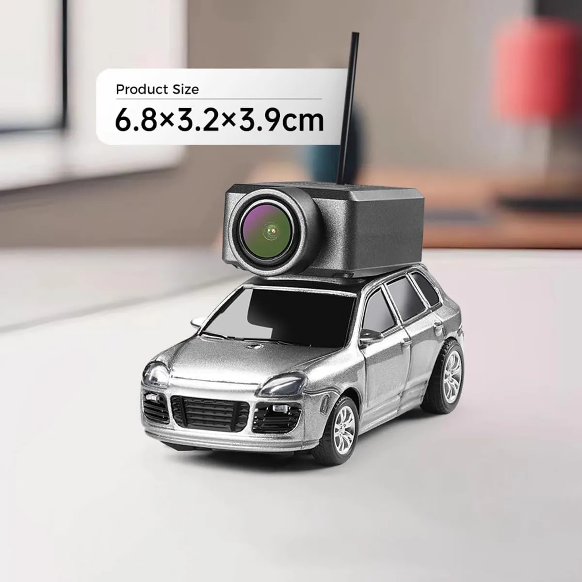 WL Mini RC Car 1:64 Scale APP-Controlled with WiFi Module, Fully Proportional Racing Car, 720P Real-Time Camera & 3-Speed Modes, LED Ambient Lights for Indoor Play & Adult Collectors