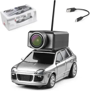 WL Mini RC Car with HD FPV Camera, 1/64 Scale APP-Controlled Fully Proportional RC Car with LED Lights and Suspension System, Adjustable 3-Speed Modes (RTR Version)