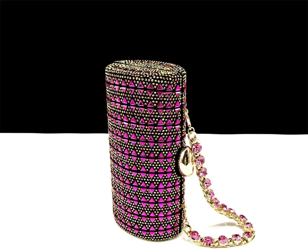 Women’S Rhinestone Decoration High Heels and Chic Clutch Set for Banquet and Party Occasions