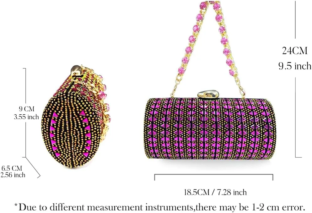 Women’S Rhinestone Decoration High Heels and Chic Clutch Set for Banquet and Party Occasions
