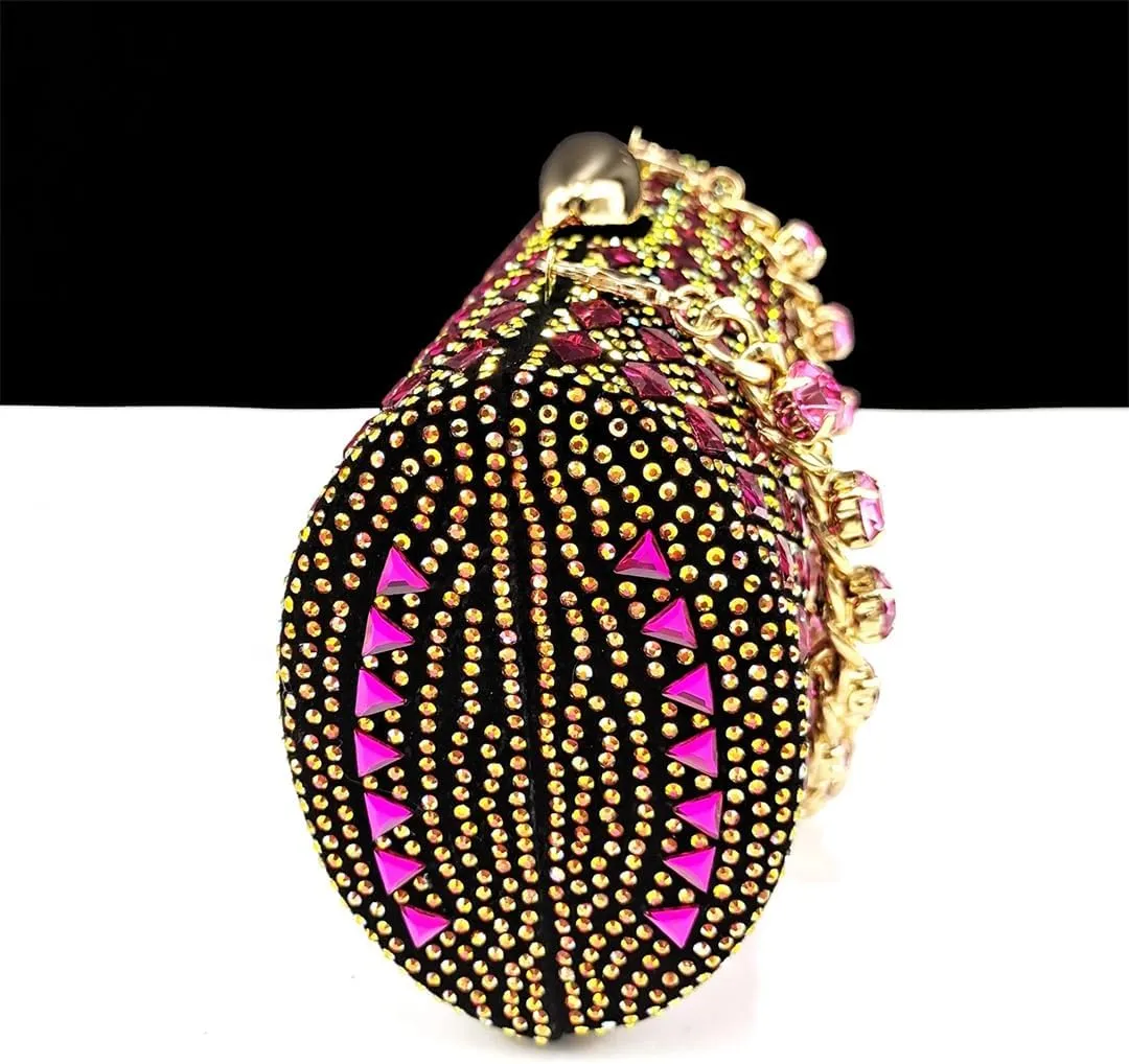 Women’S Rhinestone Decoration High Heels and Chic Clutch Set for Banquet and Party Occasions
