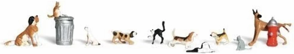 Woodland Scenics Dogs & Cats HO Scale
