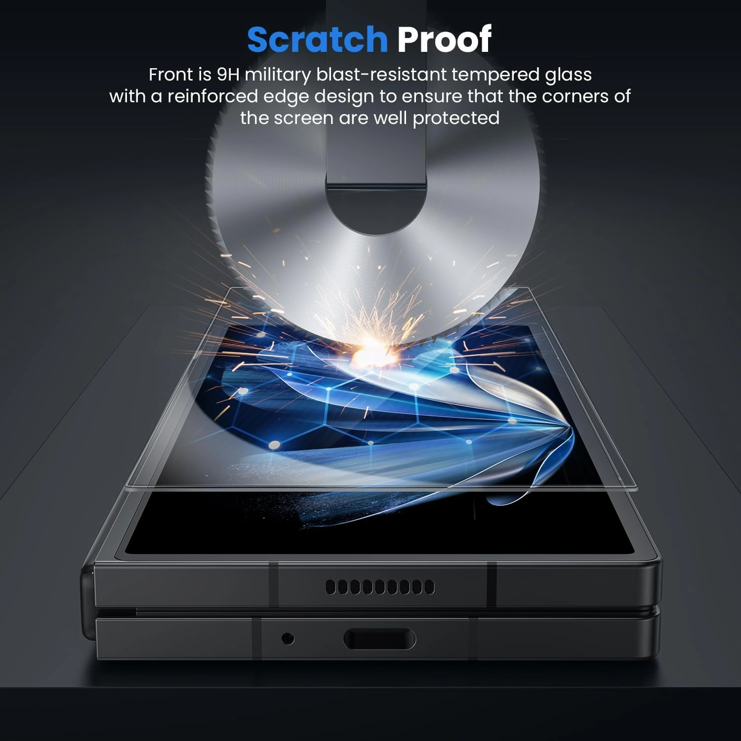WSKEN for Samsung Galaxy Z Fold 6 Screen Protector, [Face Unlock] 4 Pack Inside TPU Film   4 Pack Front 9H Tempered Glass, Easily Install No Creases for Z Fold 6 Accessories