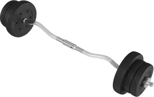 Yaheetech 55lb Olympic Barbell Dumbbell Weight Set Gym Lifting Exercise Workout Olympic Bar Curl Bar