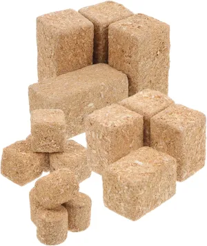 YARNOW 4 Sets Miniature Hay Bales Realistic Faux Haystacks for Farm Scene Decoration for Dollhouse Crafts and Miniature Displays Lightweight Authentic Detailing