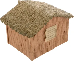 YARNOW Tiny Plastic House Cabin Style Ornament Miniature Dollhouse Fairy Garden Model House Decor