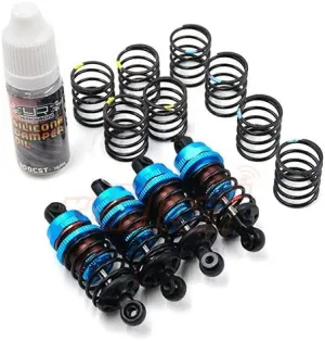 Yeah Racing QUTUS Challenger 55mm Damper Set for 1/10 RC Touring M-Chassis Car Blue #DBB-2055BU