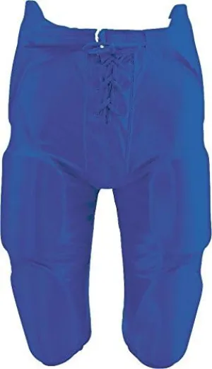 Youth Football Dazzle Game Pants with Integrated 7-Piece Pad Set (Royal, Youth 4X-Large)