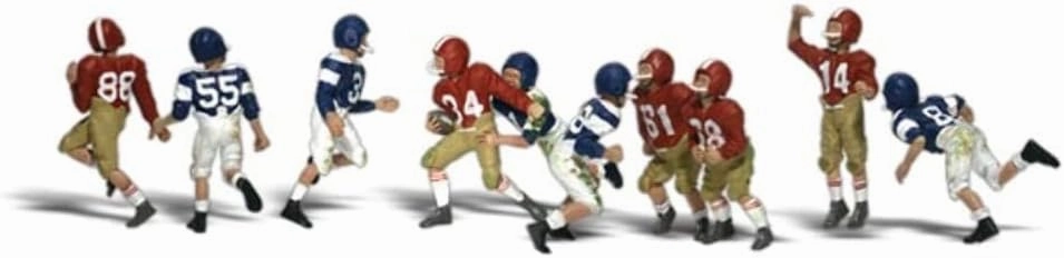 Youth Football Players HO Scale Woodland Scenics