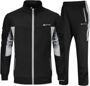 YSENTO Men's Tracksuits Outfits Set 2 Piece Jogging Suits Warm Up Sweatsuits Sweat Track Suits Sets