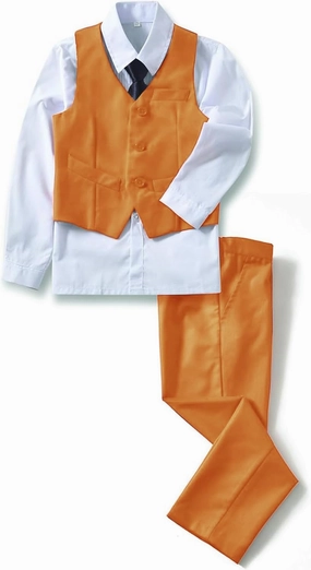 YuanLu Boys Suit Dress Clothes Ring Bearer Outfit Homecoming Dresses Boy Vest and Pants Set for Kids Wedding Tuxedo Suits