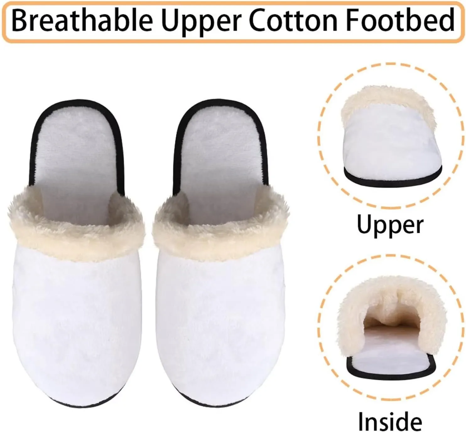 Yzaoxia House Slippers for Women Soft Cozy Winter Slippers Indoor Lightweight Plush Bedroom Slippers
