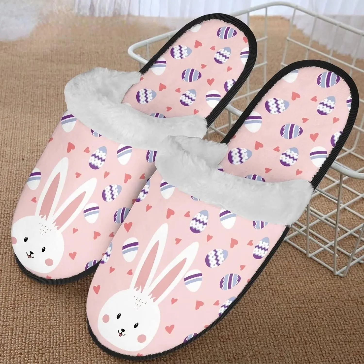 Yzaoxia House Slippers for Women Soft Cozy Winter Slippers Indoor Lightweight Plush Bedroom Slippers