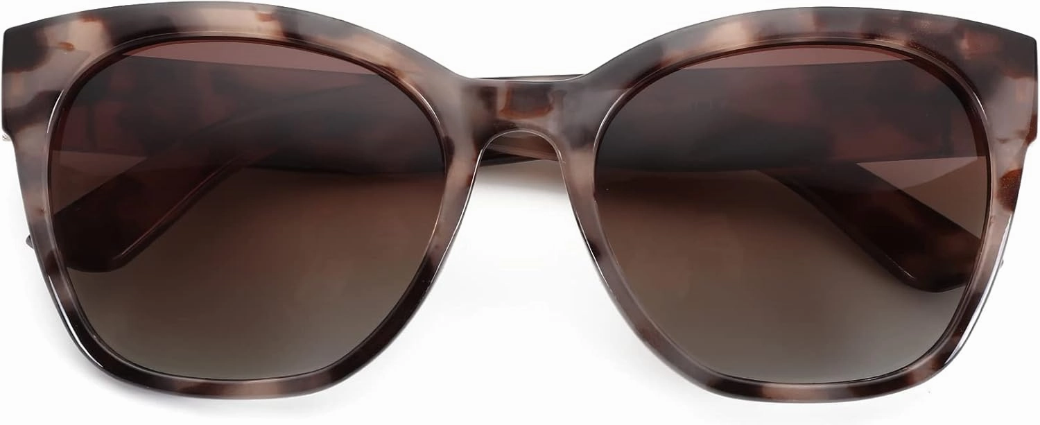 ZENOTTIC Cateye Polarized Sunglasses for Women - Oversized Sun Glasses UV400 Protection Retro Shades Designer Style