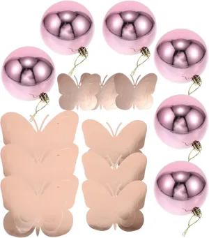 Zerodeko Butterfly Hanging Balls Spring Hanging Butterflies Ceiling Decor 17pcs Set for Home Decor